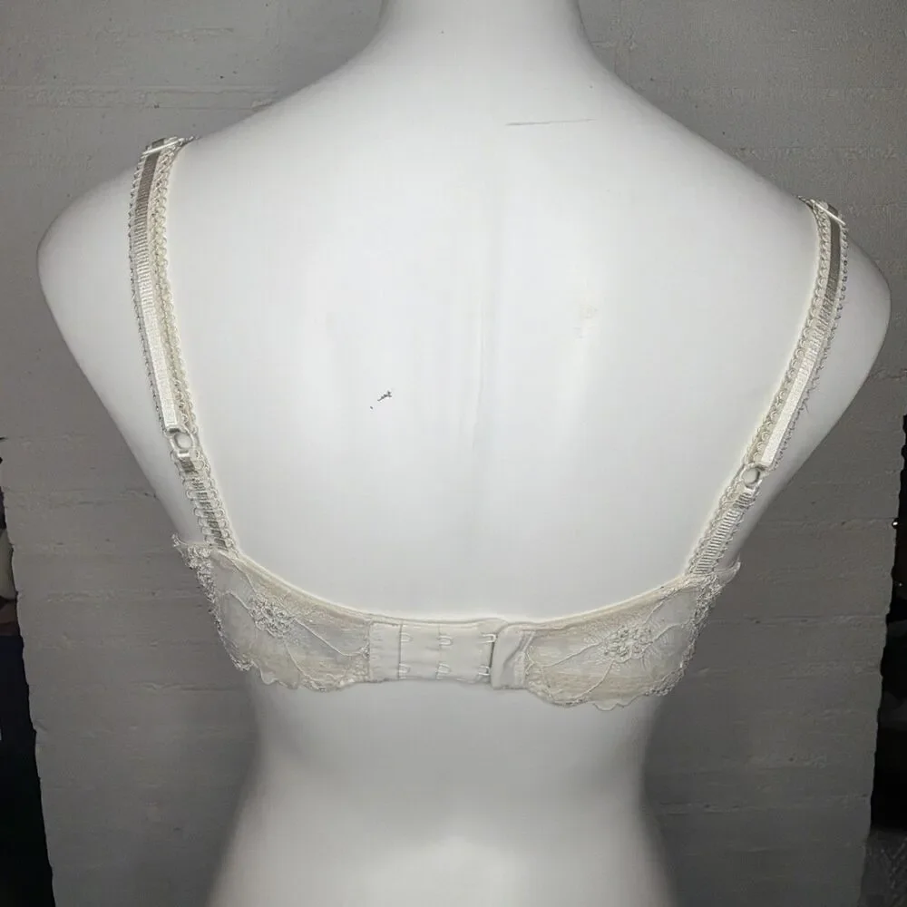 Wacoal French Garden Seamless Underwire T-Shirt Bra.34D Off-White Coquette